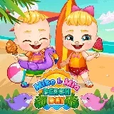 Mike och Mias dag på stranden
